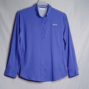 Columbia Women's Vibrant Blue Button Down Shirt